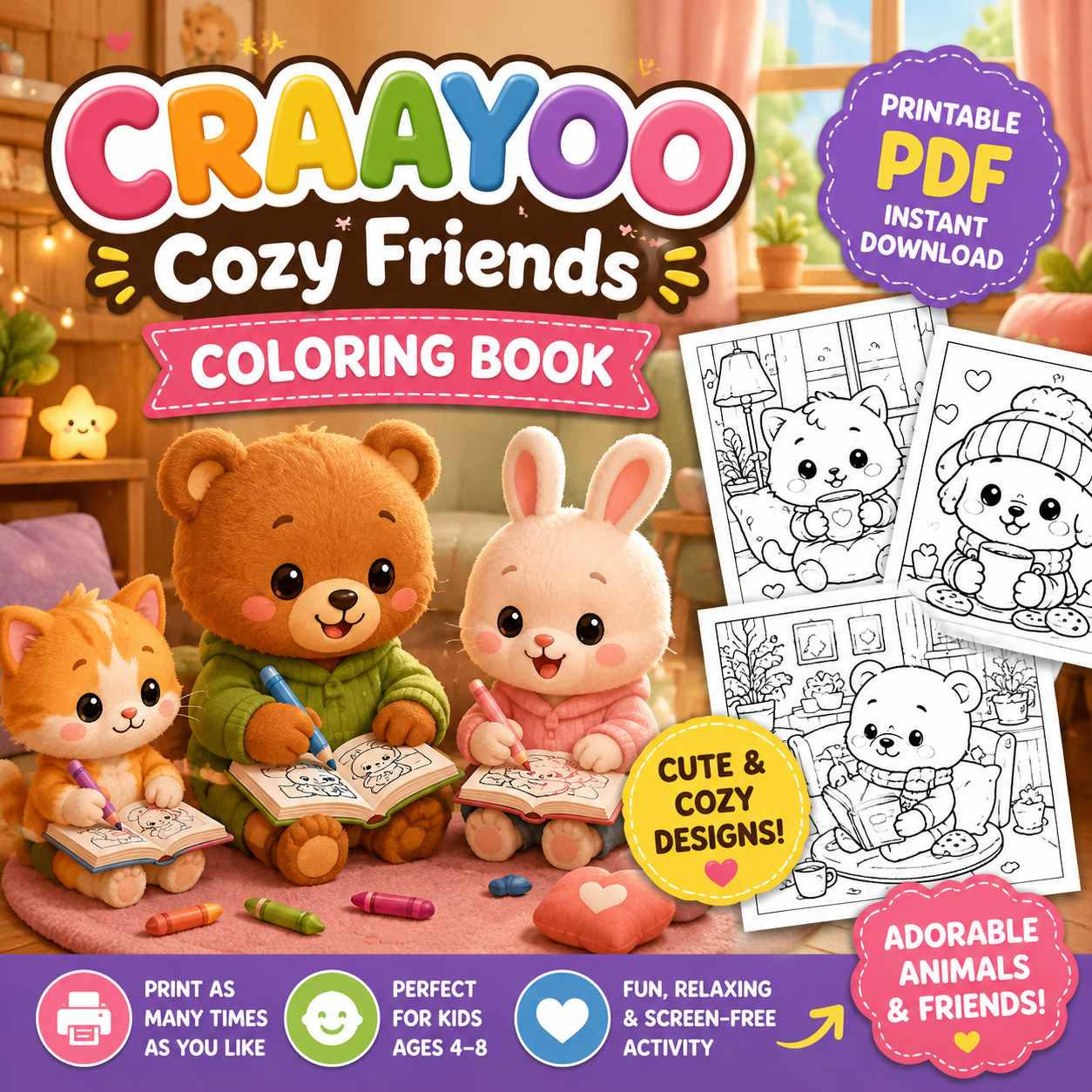Craayoo kids coloring books